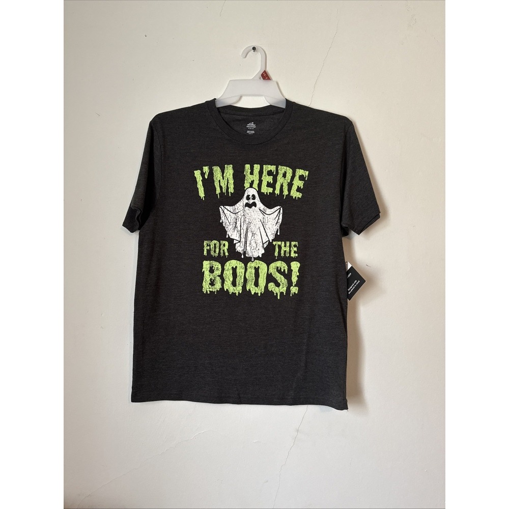 Celebration Im Here For The Boos Glow in the Dark Halloween Tee Size Medium